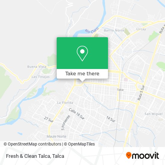 Mapa de Fresh & Clean Talca