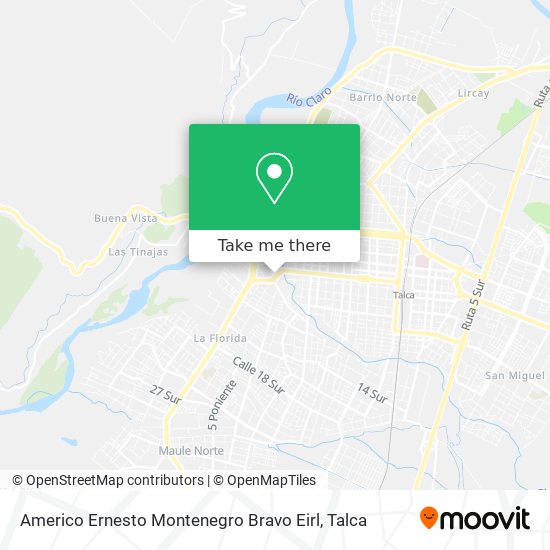Mapa de Americo Ernesto Montenegro Bravo Eirl