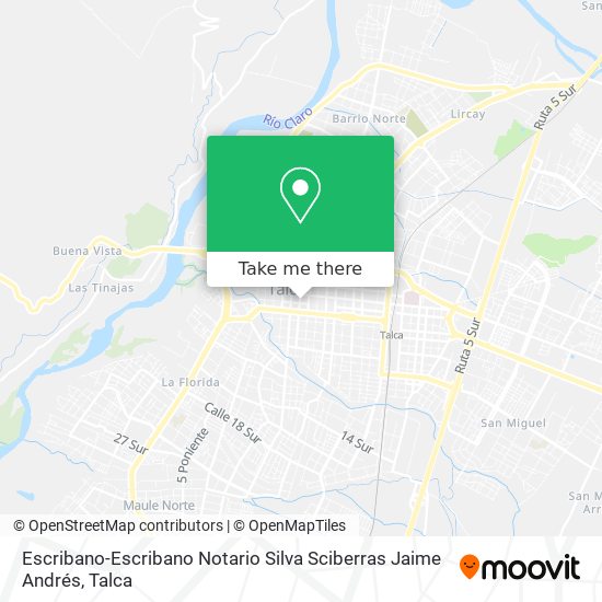 Mapa de Escribano-Escribano Notario Silva Sciberras Jaime Andrés