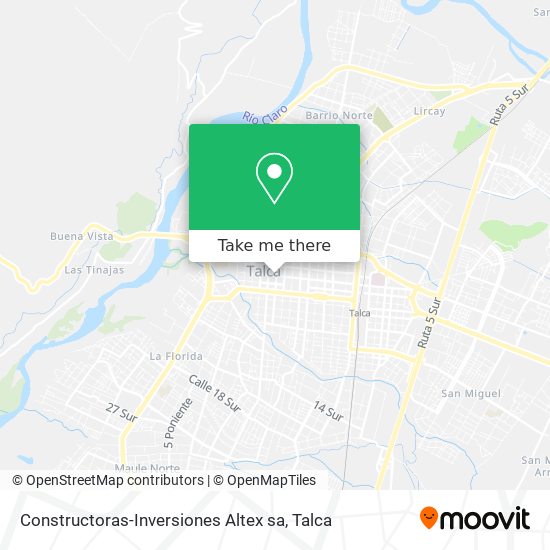 Constructoras-Inversiones Altex sa map