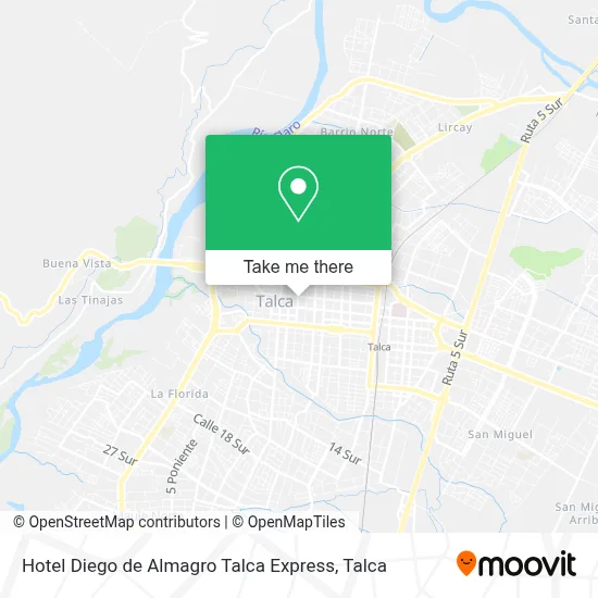 Hotel Diego de Almagro Talca Express map