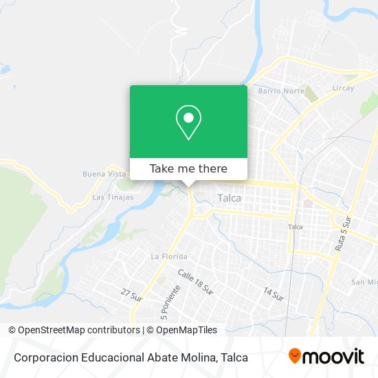 Corporacion Educacional Abate Molina map