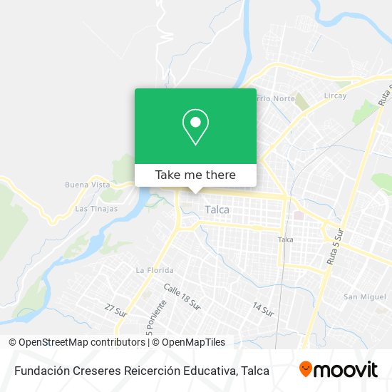 Mapa de Fundación Creseres Reicerción Educativa