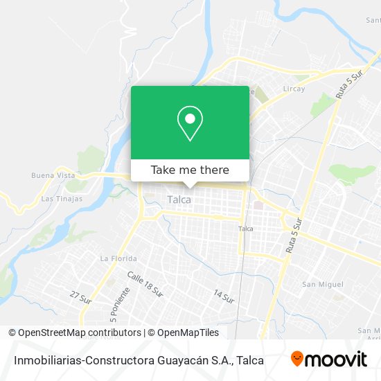 Mapa de Inmobiliarias-Constructora Guayacán S.A.