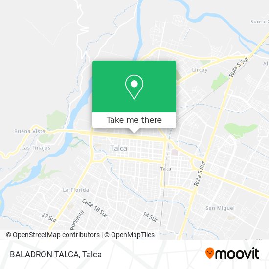 Mapa de BALADRON TALCA