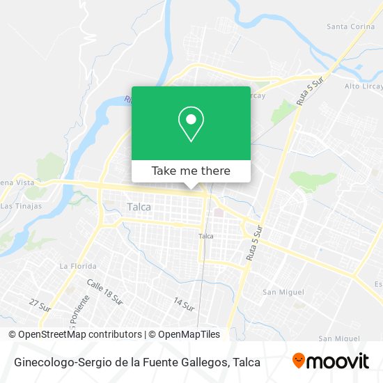 Ginecologo-Sergio de la Fuente Gallegos map