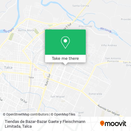 Tiendas de Bazar-Bazar Gaete y Fleischmann Limitada map