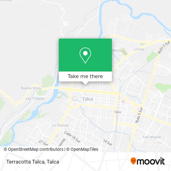 Mapa de Terracotta Talca