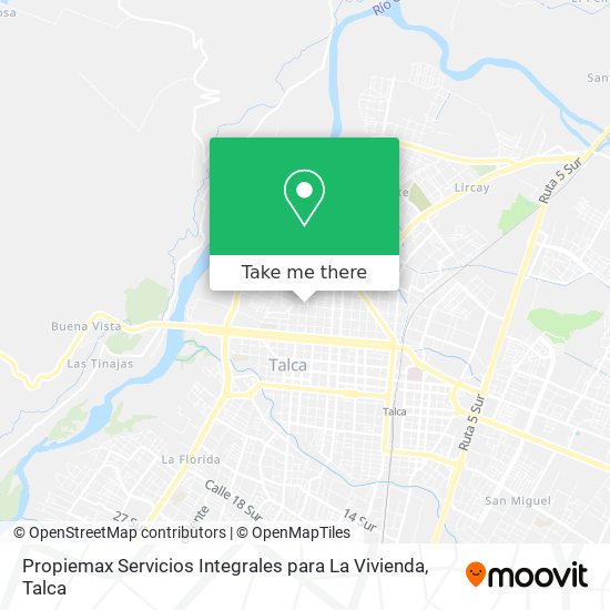 Mapa de Propiemax Servicios Integrales para La Vivienda