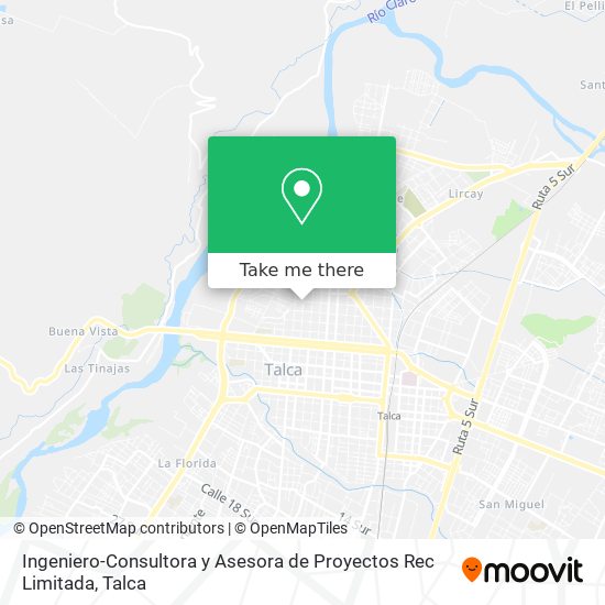 Ingeniero-Consultora y Asesora de Proyectos Rec Limitada map
