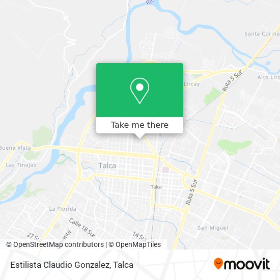 Mapa de Estilista Claudio Gonzalez