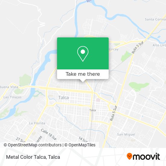 Metal Color Talca map