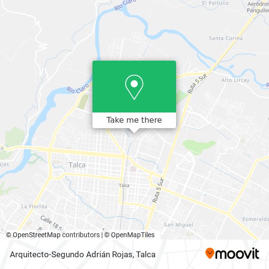 Arquitecto-Segundo Adrián Rojas map