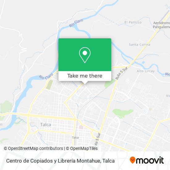 Mapa de Centro de Copiados y Librería Montahue