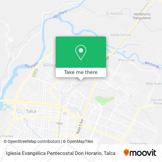 Iglesia Evangélica Pentecostal Don Horario map