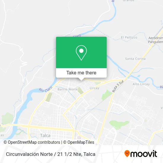 Mapa de Circunvalación Norte / 21 1 / 2 Nte