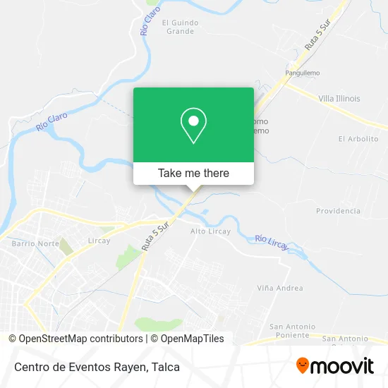 Centro de Eventos Rayen map