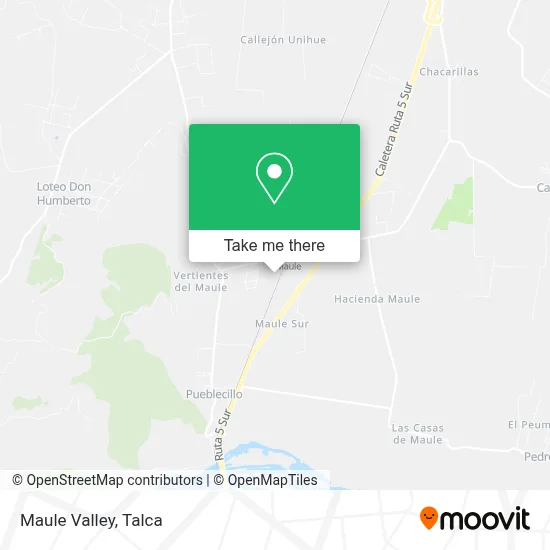 Maule Valley map