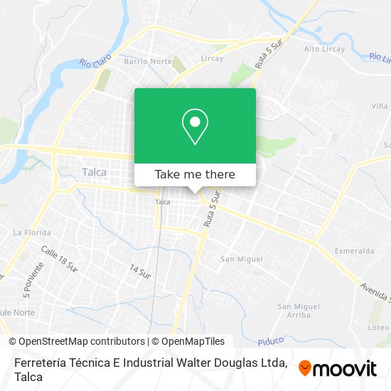 Ferretería Técnica E Industrial Walter Douglas Ltda map