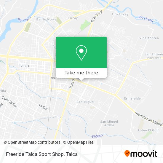 Freeride Talca Sport Shop map