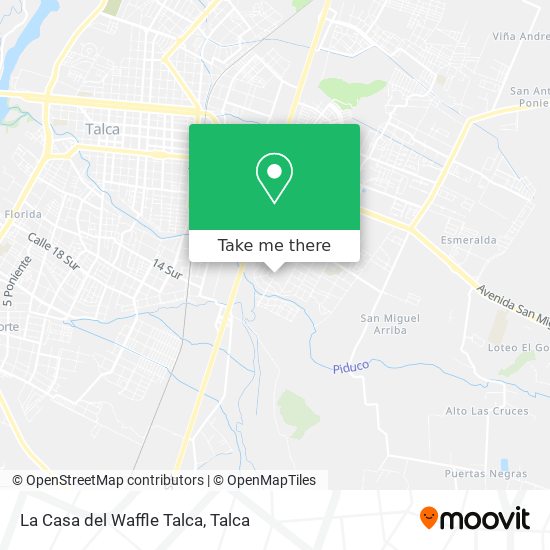 La Casa del Waffle Talca map