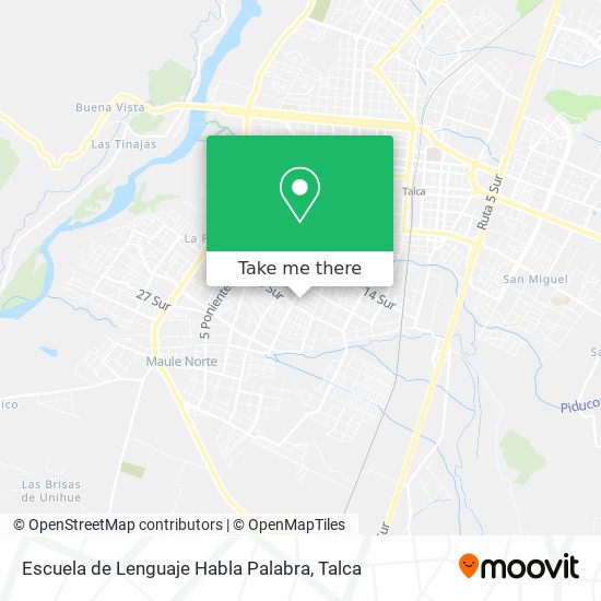 Escuela de Lenguaje Habla Palabra map