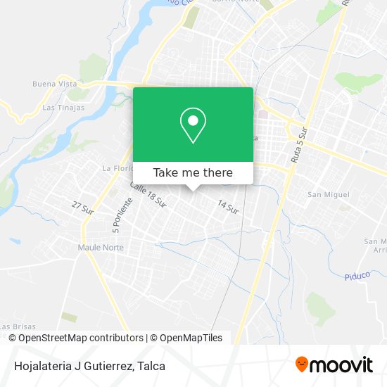 Mapa de Hojalateria J Gutierrez
