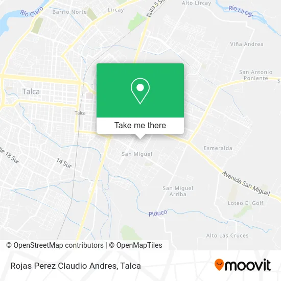 Rojas Perez Claudio Andres map