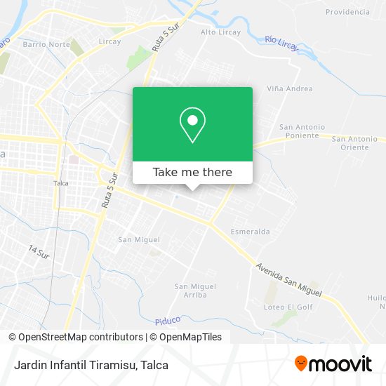 Jardin Infantil Tiramisu map