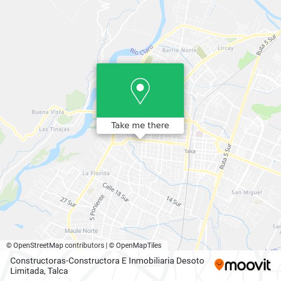 Mapa de Constructoras-Constructora E Inmobiliaria Desoto Limitada