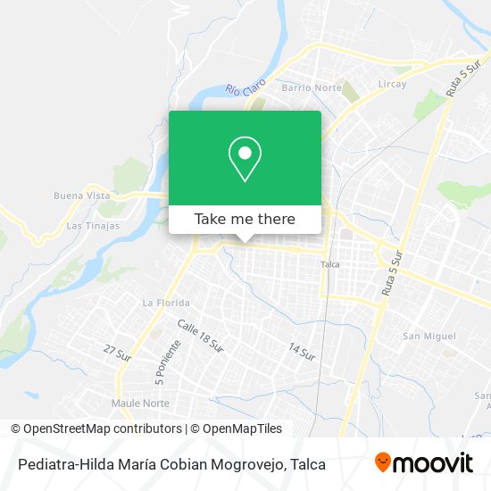 Pediatra-Hilda María Cobian Mogrovejo map