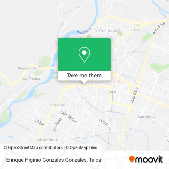 Mapa de Enrique Higinio Gonzales Gonzales
