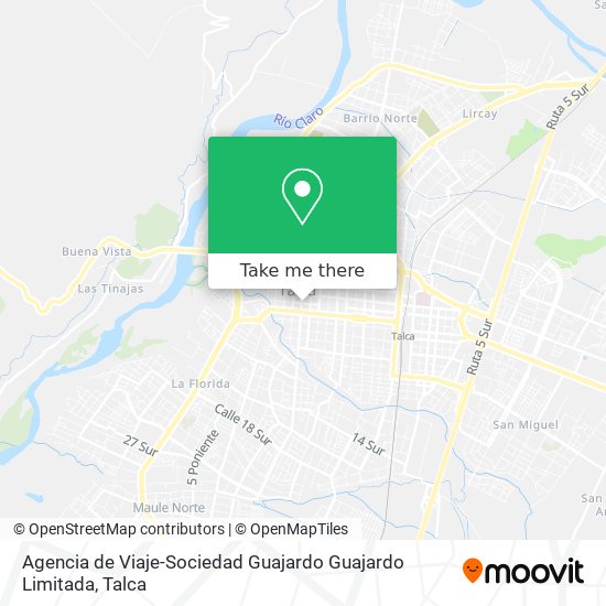 Agencia de Viaje-Sociedad Guajardo Guajardo Limitada map
