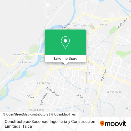 Mapa de Constructoras-Socomaq Ingenieria y Construccion Limitada