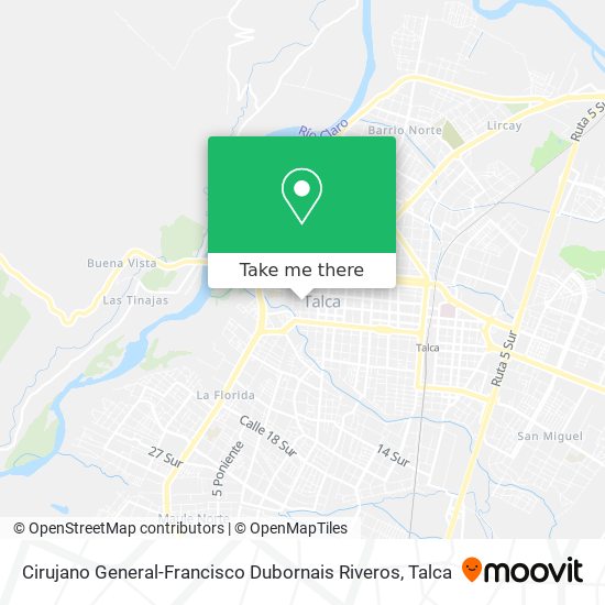 Mapa de Cirujano General-Francisco Dubornais Riveros