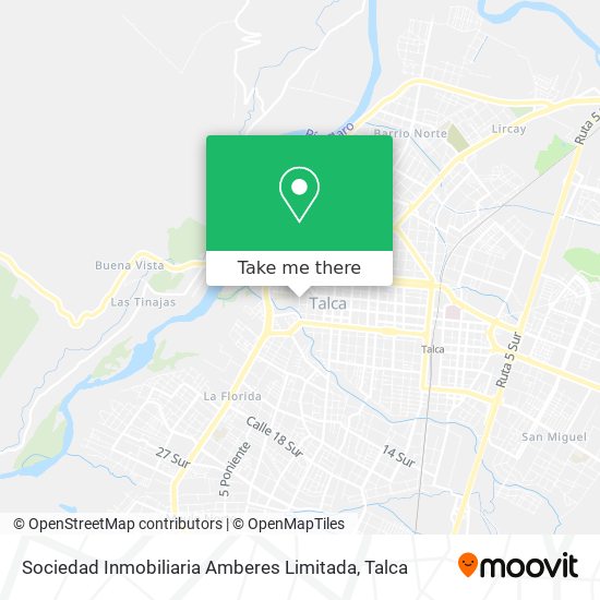 Mapa de Sociedad Inmobiliaria Amberes Limitada