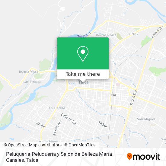 Mapa de Peluqueria-Peluqueria y Salon de Belleza Maria Canales