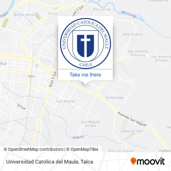 Universidad Católica del Maule map