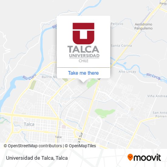 Universidad de Talca map