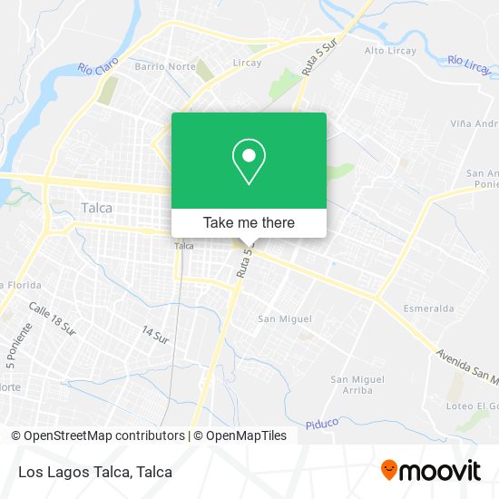 Los Lagos Talca map