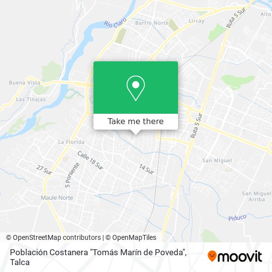 Población Costanera "Tomás Marín de Poveda" map