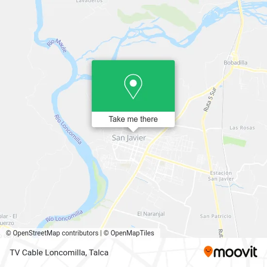 TV Cable Loncomilla map