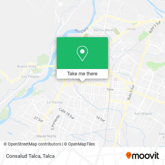 Mapa de Consalud Talca