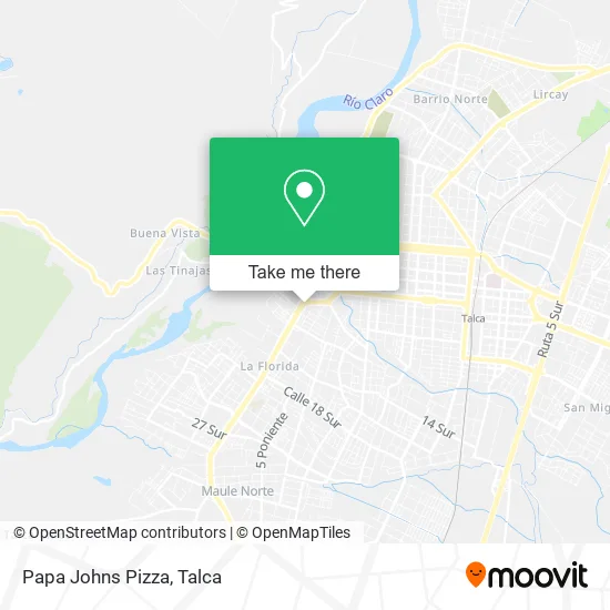 Mapa de Papa Johns Pizza
