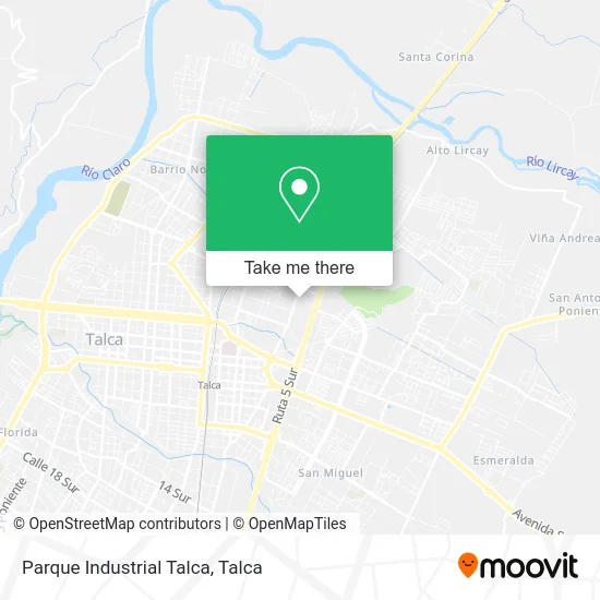 Parque Industrial Talca map