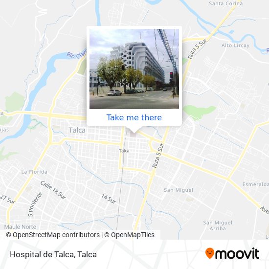 Hospital de Talca map