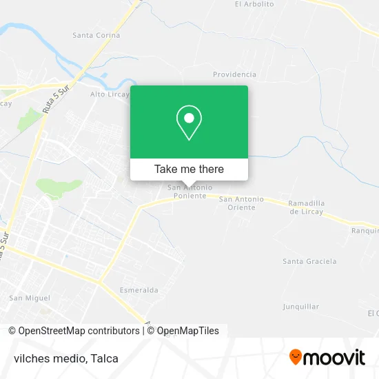 vilches medio map