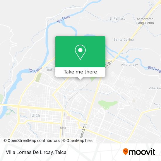 Villa Lomas De Lircay map