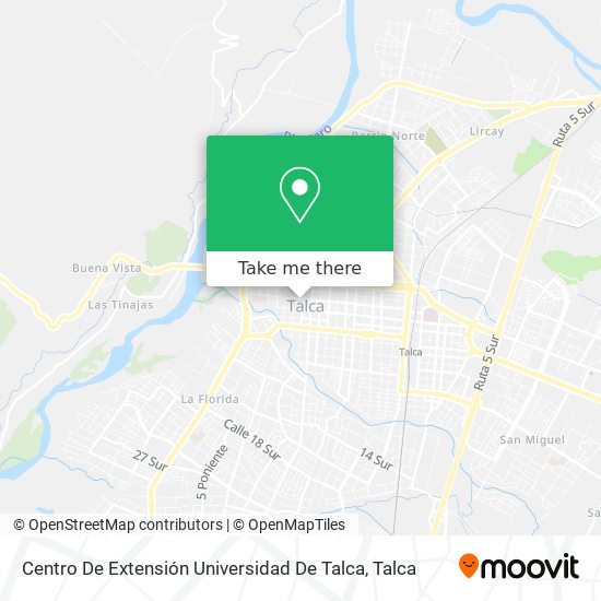 Mapa de Centro De Extensión Universidad De Talca