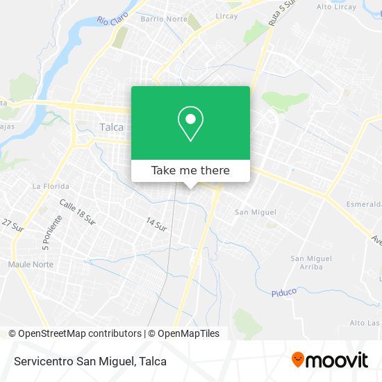 Servicentro San Miguel map
